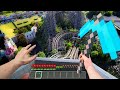 Minecraft in Real Life POV ROLLER COSTER in Realistic Minecraft MINECRAFT EN LA VIDA REAL