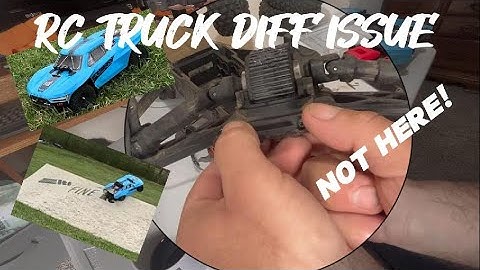 RC truck Diff removal and inspection. The Aarma Fury is SUPER RUGGED!