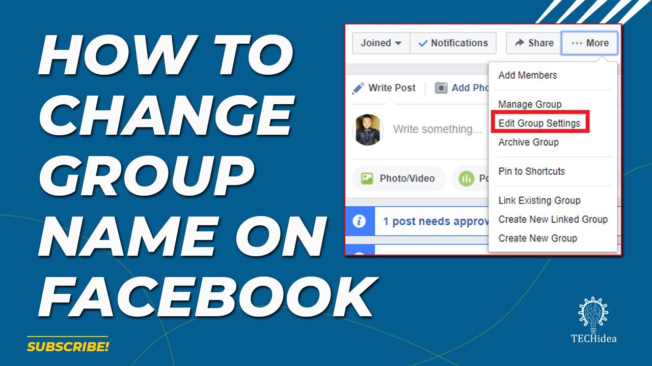 How to change group name on facebook 2024 [New Method] YouTube