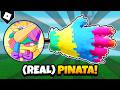 How To Get The PINATA GLOVE and "Birthday Bash" BADGE in SLAP BATTLES! [ROBLOX]