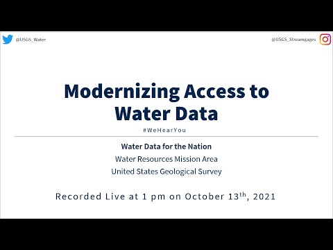 Public Webinar — Modernizing How You Access Water Data