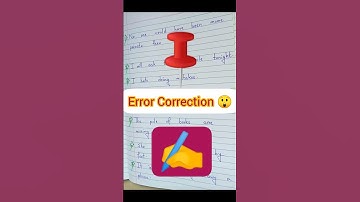 Error Correction 💣📌#shorts #viral #senselifestyle #youtubeshorts #english