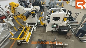 SUNRUI Compact Coil feed line| Decoiler Servo straightener feeder 3 in 1 machine| Press feeding line