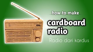 Cara membuat radio dari kardus