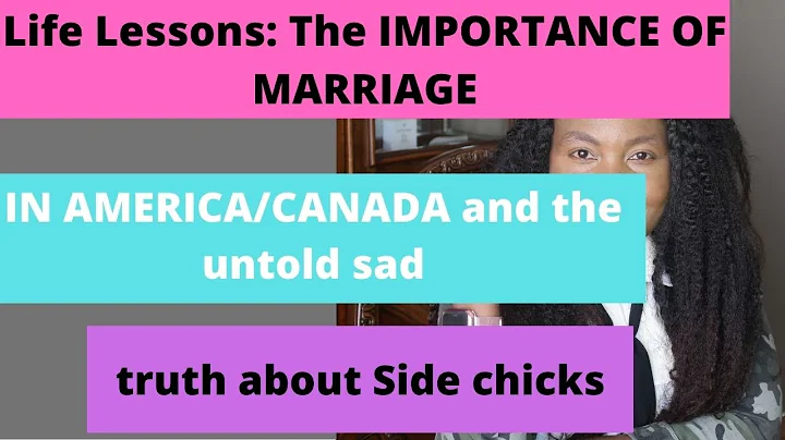 The IMPORTANCE OF MARRIAGE IN AMERICA CANADA and t...