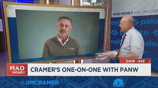 Palo Alto CEO Nikesh Arora sits down one-on-one with Jim Cramer