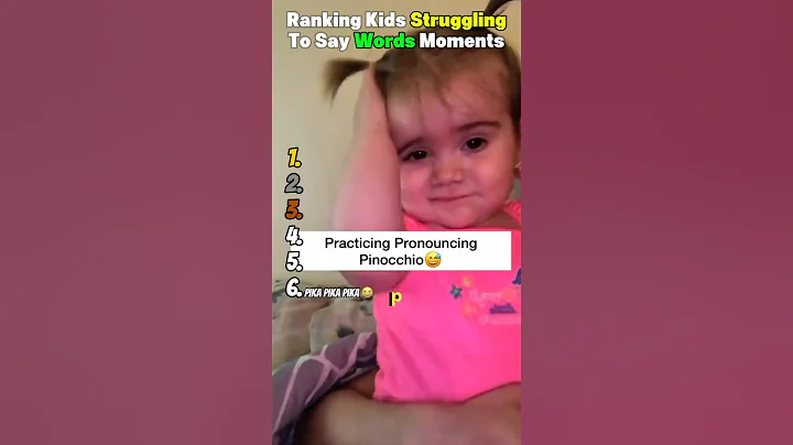 Ranking Kids Struggling To Say Words Moments 😂