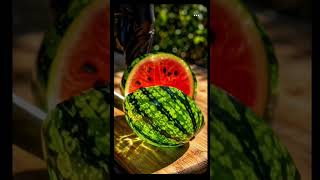 Extra Satisfying Glass Watermelon Slice ASMR | Red Inside | No Talking 4K Macro #spongy #munching