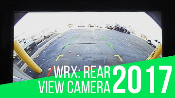 2017 Subaru WRX: Rear View Camera