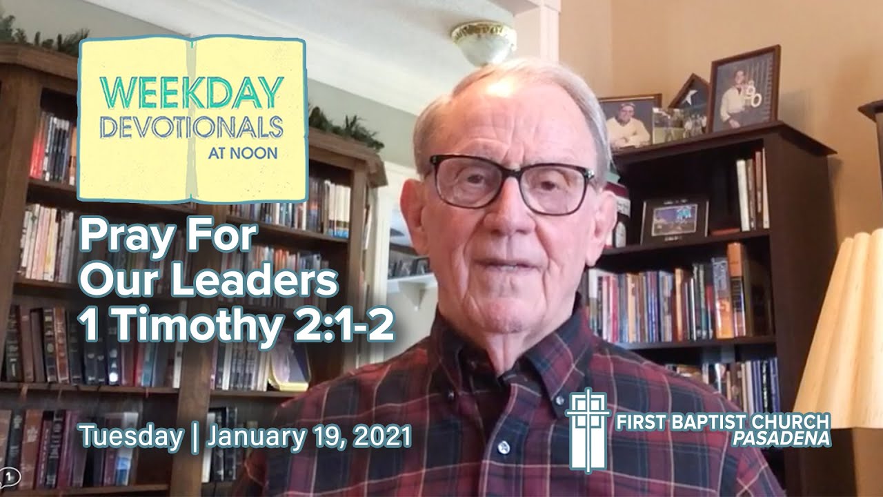 Weekday Devotion at Noon | January 19, 2021
