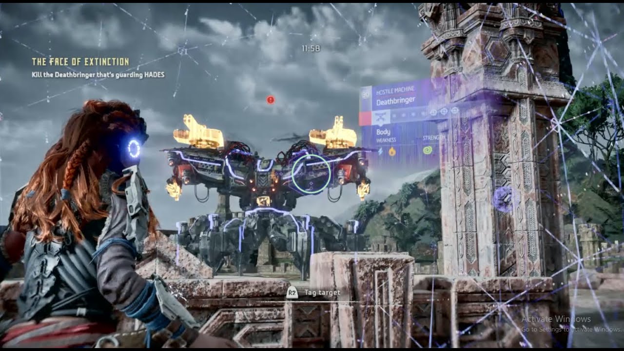 Horizon Zero Dawn Final Battle with Hades and Deathbringer, Fight