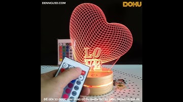 Đèn Ngủ 3D Trái Tim Được Làm Như Thế Nào?