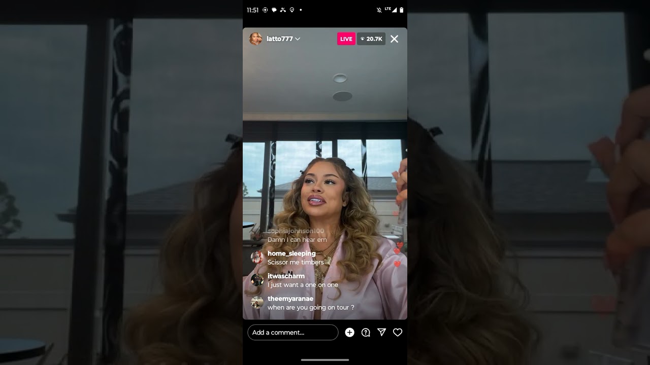 Latto on IG live about dissing Ice Spice 2-9-24