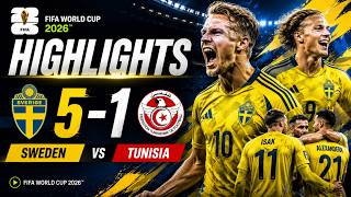 Highlights | Sweden 5-1 Tunisia | FIFA World Cup 2026™