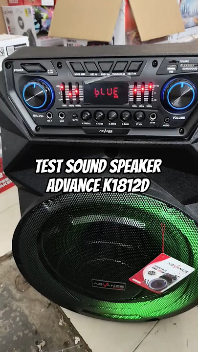 Cek sound speaker advance K1812D link pembelian: https://s.shopee.co.id/4Anzqxyikz