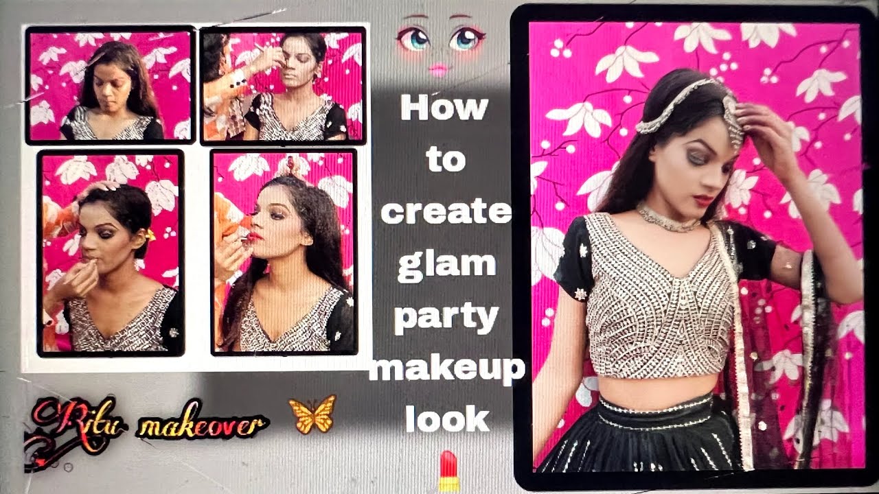 how to do step by step create glam party look makeup tutorial 💄💄 ...