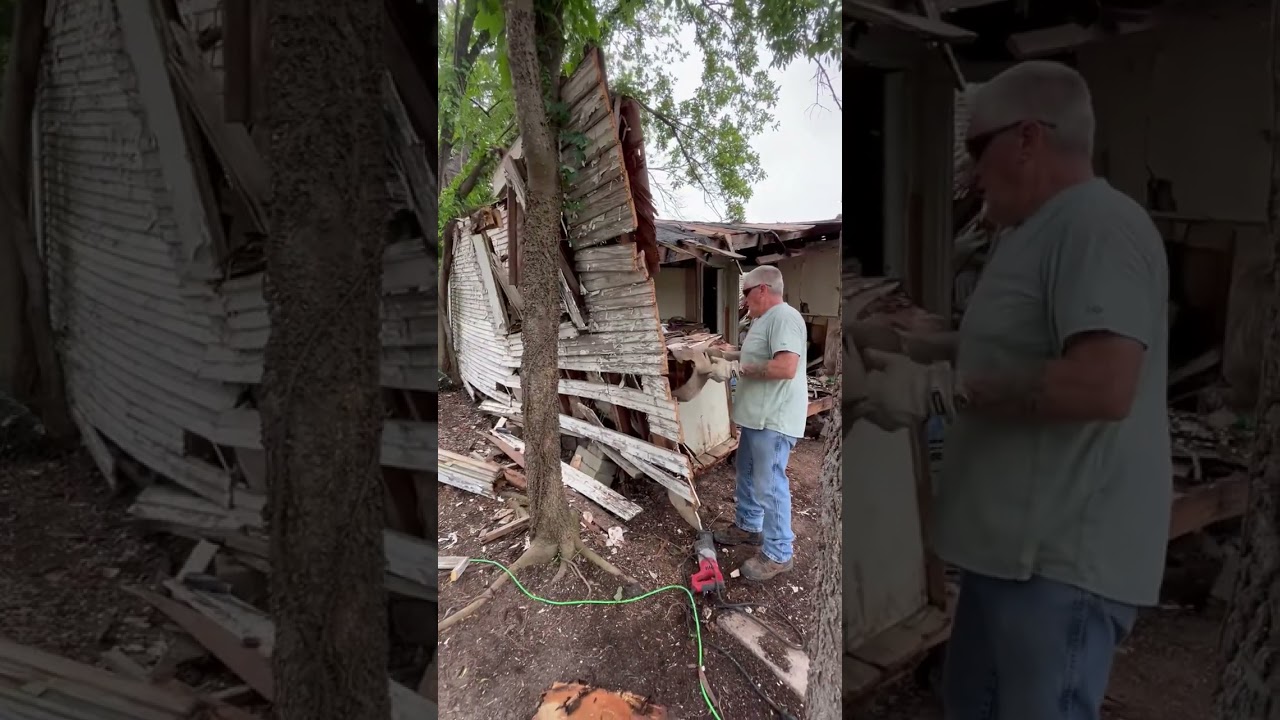 The wall fell in the kitchen:)