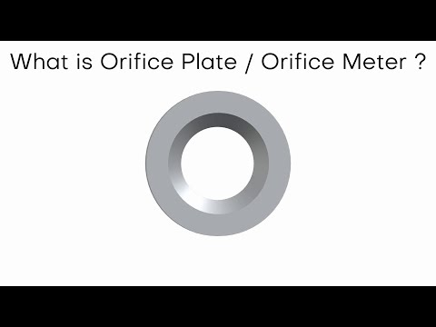 What is Orifice Plate , Its construction , working and Industrial Application explained in 3D
