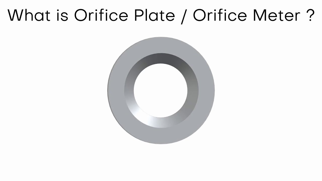 What is Orifice Plate , Its construction , working and Industrial Application explained in 3D