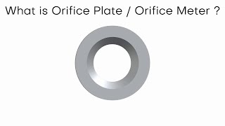 What is Orifice Plate , Its construction , working and Industrial Application explained in 3D