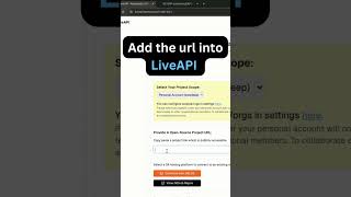 Create api docs in seconds using LiveAPI