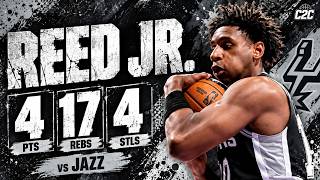 Tarris Reed Jr 4 pts 17 rebs 4 stls vs Jazz 2026 Preseason