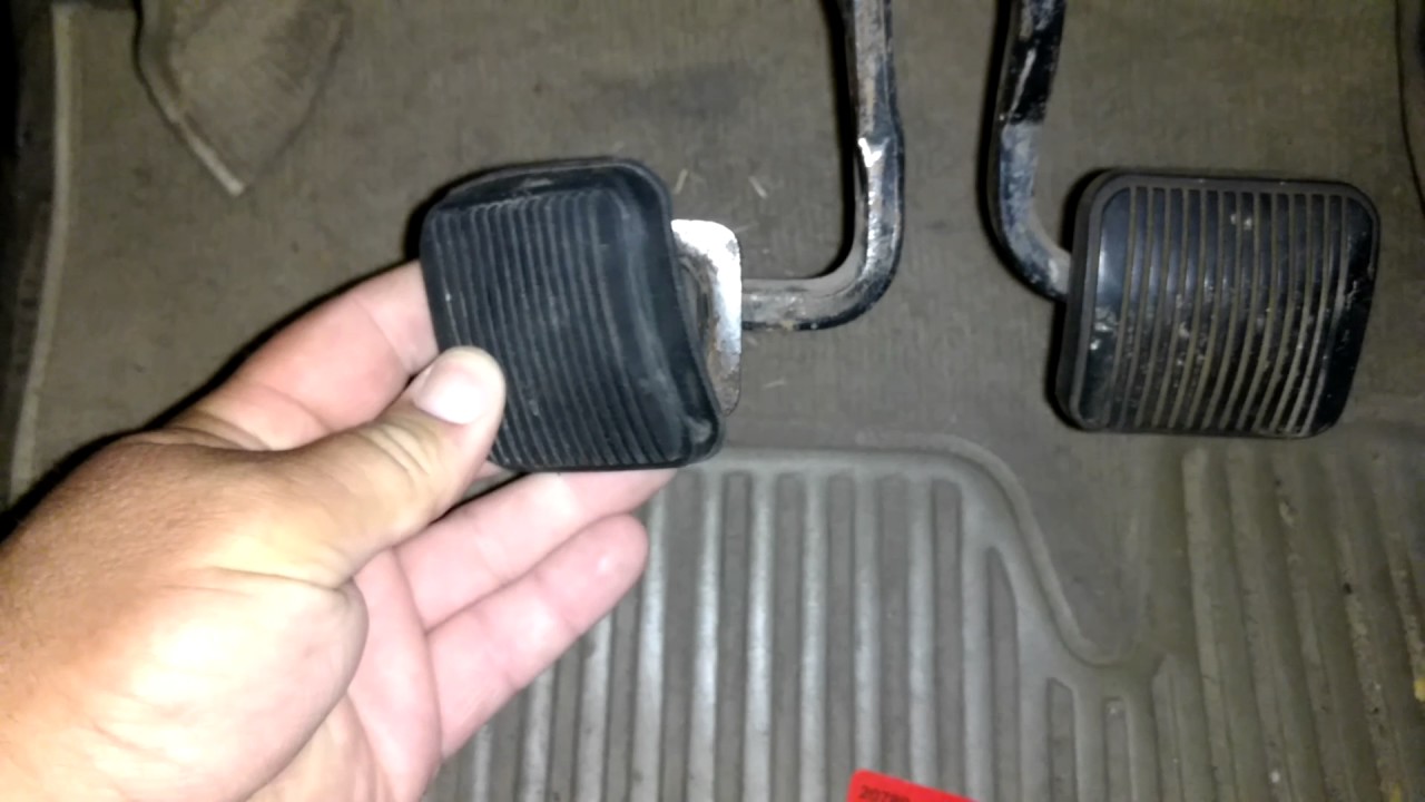 1991 Jeep Wrangler YJ brake pedal pad replacement - YouTube