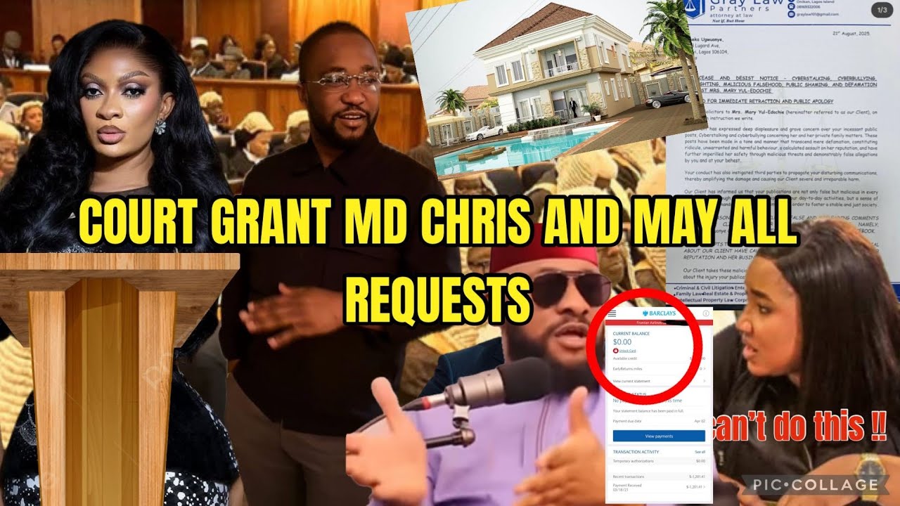 GOOD NEWS 2 QUEENMAY & MD CHRIS AS  CUSTOMARY COURT GRANT ALL HER REQUESTS REQUESTS BAD NEWS 4 YUL