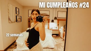 mi cumple #24, me corté el cabello, celebramos en un hotel y mi panza está enormeee