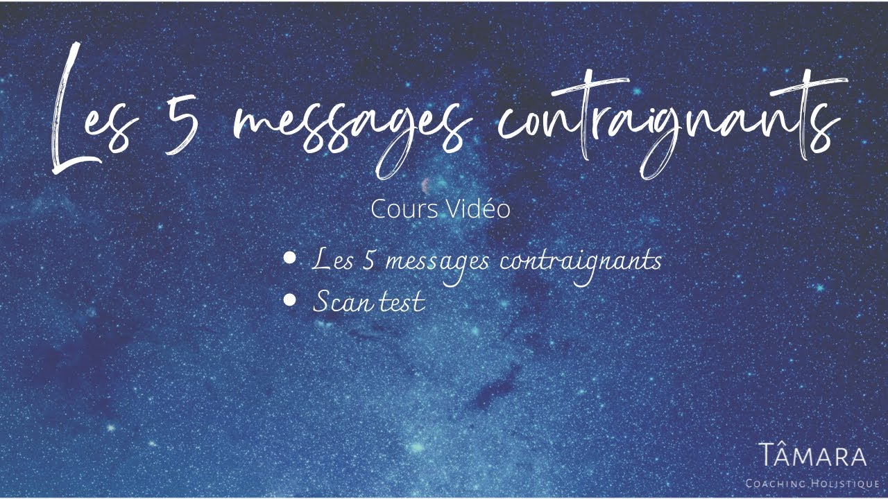 BE HUMAN #3   Les 5 messages contraignants