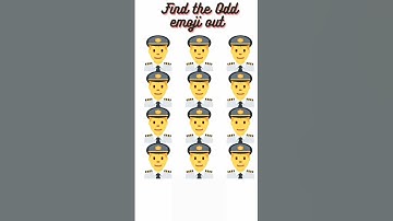 Find the Odd emoji out||Memory test challenge #puzzle #shortsfeed