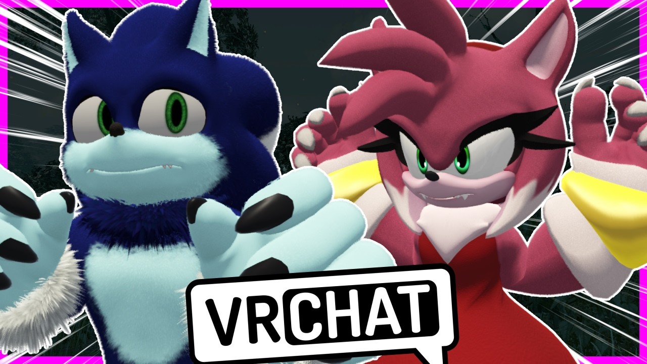 Movie Sonic The Werehog Meets Werehog Amy Rose In VRCHAT?!