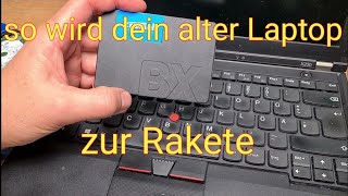 so wird dein alter Laptop zur Rakete auf SSD Festplatte umrüsten