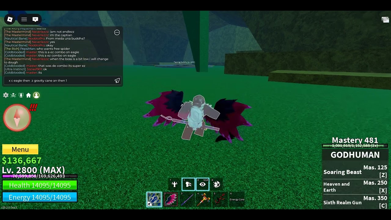 how to do a eagle combo