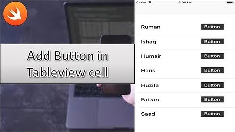 How to Add a UIButton in Table View Cell Xcode  | Swift Developer