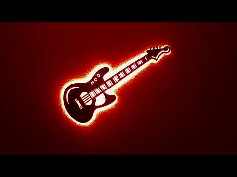 Панно декоративна картина на стіну Гітара LED підсвітка 742х250 acr-p000106, видео 1