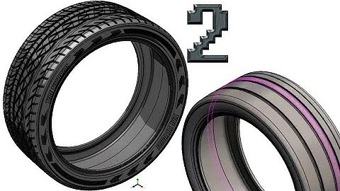 2-Project 36| Re-Scale Tire |SolidWorksTutorial : mud pattern (pattern 1)