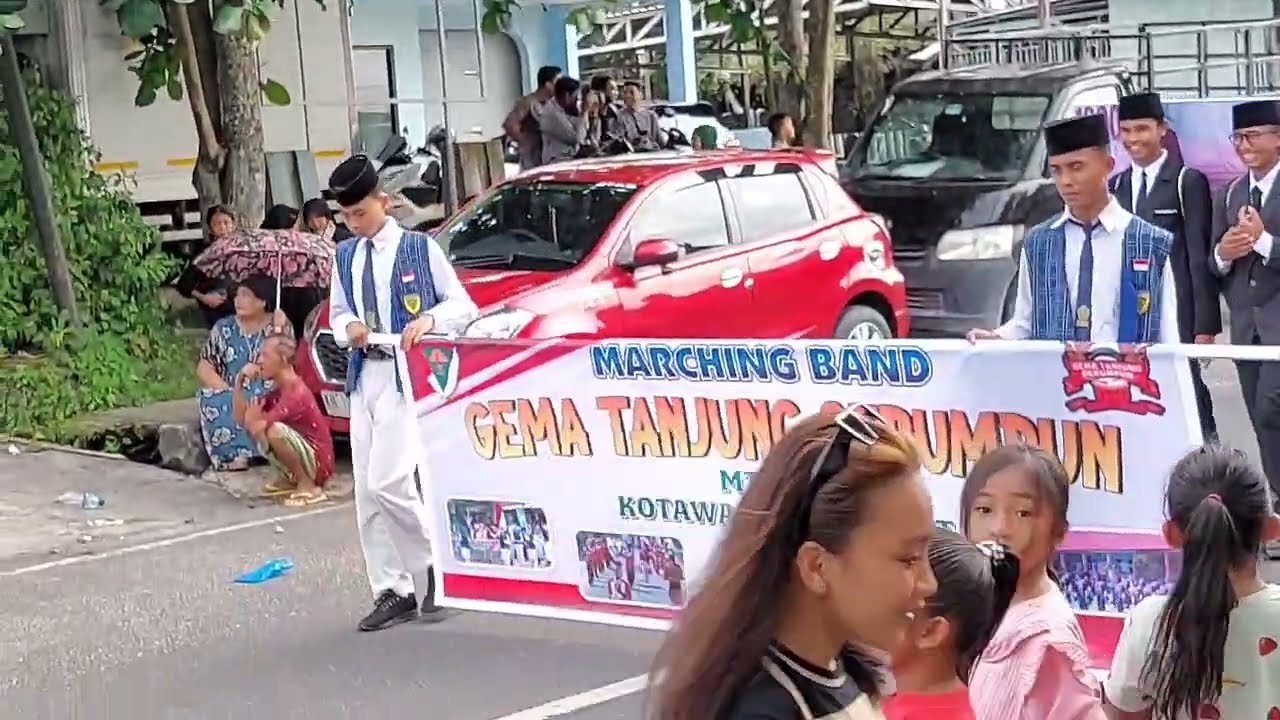 Marcing Band Gema Tanjung Serumpun MTsN 2 Kobar dalam Lomba Playpass DNS Open Competition ke XI