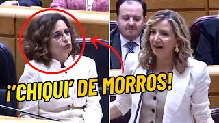 Esta senadora del PP pone de morros a Chiqui Montero: “¡Es depravación democrática!”