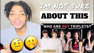 5 Sets of Triplets vs 1 Fake | Odd One Out REACTION