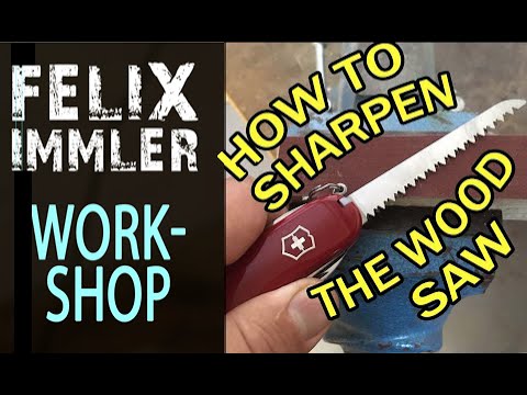 Is it possible to sharpen the wood saw? - Victorinox customize & maintenance Workshop (2/15)
