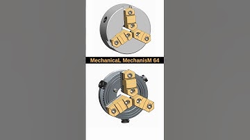 3 Jaw Chuck 📌 #3ddesign #machinery #3dcad #engineering #mechanical #machining #chuck #mechanism #3d