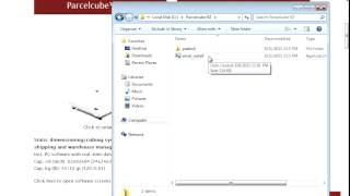 Parcelcube R2 software installation