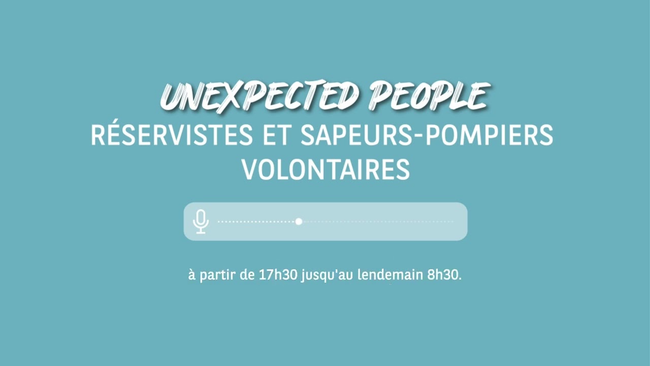UnexpectedPeople #2 : s'engager en tant que réserviste ou sapeur-pompier volontaire