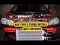 MILANO RSX TYPE S TURBO INSTALL AND FIRST TEST DRIVE | THE POWER HOUSE GARAGE |