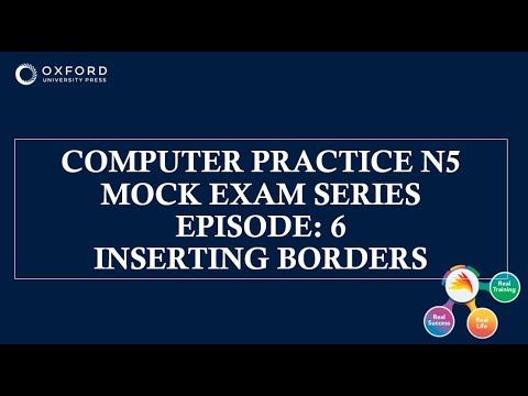 Episode 6 COMPUTER PRACTICE N5: Spreadsheet Borders - YouTube