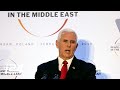 FULL: US Vice Pres. Mike Pence Remarks at Warsaw Summit