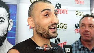 VANES MARTIROSYAN'S FULL MEDIA SCRUM - GOLOVKIN VS MARTIROSYAN VIDEO VANES MARTIROSYAN'S FULL MEDIA SCRUM - GOLOVKIN VS MARTIROSYAN VIDEO