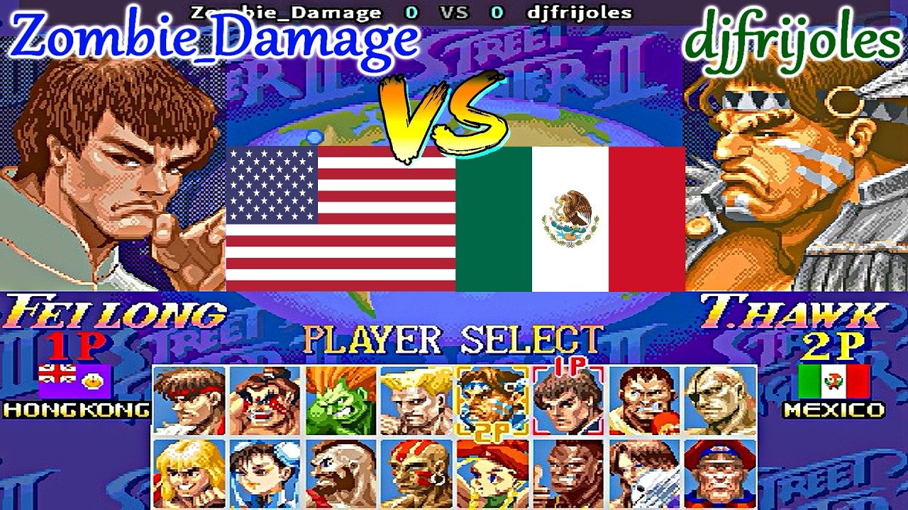 Super Street Fighter II X: Grand Master Challenge - Zombie_Damage vs djfrijoles