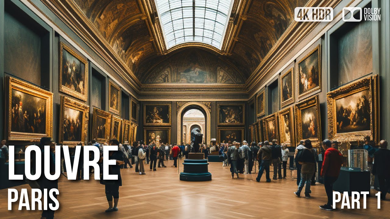 Inside Louvre Museum Paris Mona Lisa Part 1 France 4k